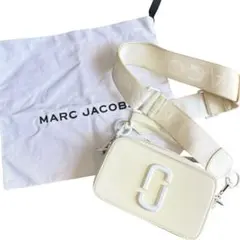 マークジェイコブス スナップショット ショルダーバッグ 白　袋付き