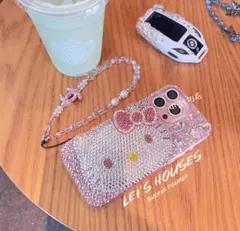 ハローキティ ストーン装飾 iPhoneケース