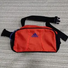 adidas アディダス　ウエストポーチ オレンジ