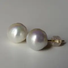 23 池蝶真珠 淡水真珠 6.3mm パールピアス - メルカリ
