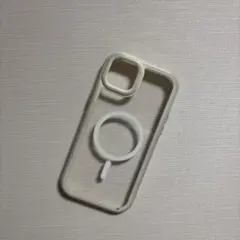 iPhone用ホワイトマグネットケース　iphone15plus