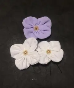 お花３点セット　髪飾り　ハンドメイド