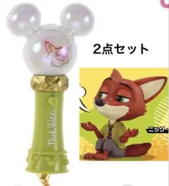 ズートピア ニック・ワイルド ディズニーストア ペンライトキーホルダー ガチャ