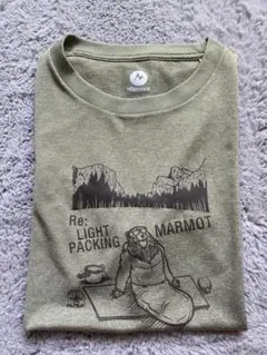 Marmot Re: LIGHT PACKING Tシャツ カーキのサムネイル