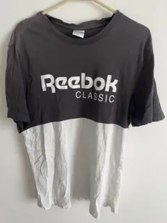 Reebok クラシック Tシャツ グレー/ホワイト　古着