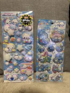 【正規品】ぷくぷくあわわちゃん　スパンコールパーティー　ピカプニシール