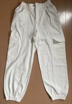GU ホワイト カーゴパンツ Mサイズ