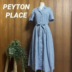 PEYTON PLACE チェック　シャツ　ワンピース　ブルーのサムネイル