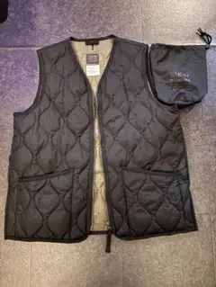 TAION タイオン ミリタリーVネックジップ ダウンベスト