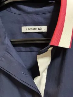 LACOSTE ノースリーブポロシャツ 36 ネイビー