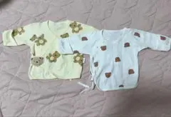 クマ刺繍長袖シャツ2枚セット