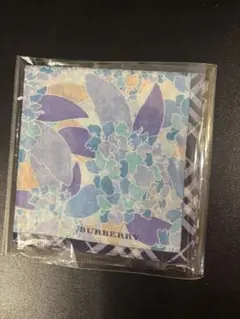 値下 新品 BURBERRY バーバリー ノバチェック ハンカチ 花柄 未使用