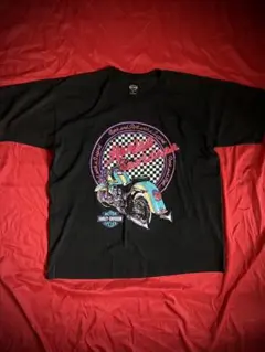 Harley-Davidson 90s USA製 XL 黒 バイク 両面プリント