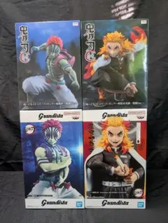 鬼滅の刃 煉獄杏寿郎 vs 猗窩座　Grandista ぬーどるストッパー 全４