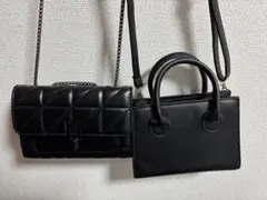 SHEIN レディース ショルダーバッグ 2点セット ブラックのサムネイル