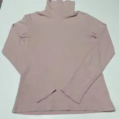 最終値下！ユニクロ　カットソー　タートルネック　ピンク