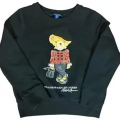 美品　ラルフローレン　 Polo Ralph Lauren　ベア　トレーナー黒