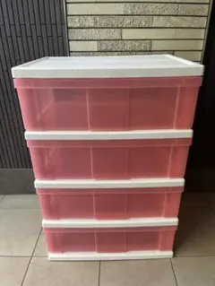 美品 アイリスオーヤマ チェスト4段引き出し収納ケース【直接お引き取り 東京都】のサムネイル