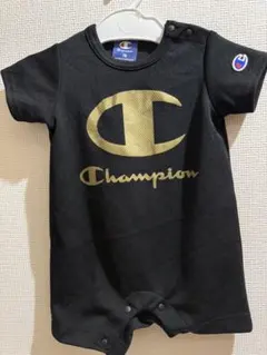 Champion チャンピオン　黒 ロンパース 70