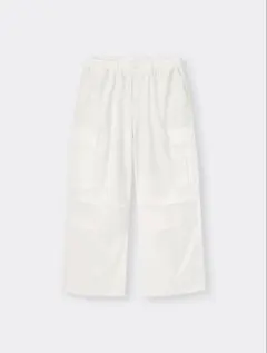 GU スーパーワイドカーゴパンツ XS ホワイト 白
