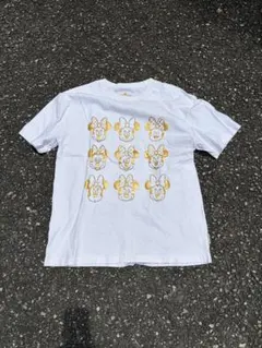 【香港ディズニー限定】ミニーマウス Tシャツ ゴールド箔プリント 白 XLのサムネイル