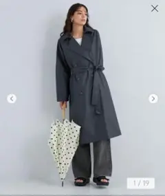 ネイビー トレンチコート green label relaxing　レインコート