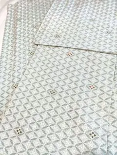 着物小紋付下着用可リメイク可③(参考ワンピース ブラウス)絹