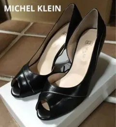 美品❤️MICHEL KLEIN オープントゥ　パンプスのサムネイル