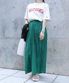 新品タグ付【HONEYSUCKLE ROSE】ランダムプリーツスカーチョ M～L