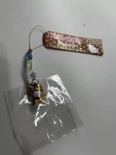 2003年 ハローキティ 名古屋限定 金のシャチホコキティ ストラップ根付 鯱鉾