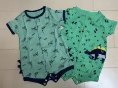 ベビー　恐竜ロンパース　夏物2点セット