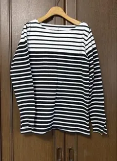 希少✨　美品　無印良品　ボーダー長袖Tシャツ　XL バイカラー