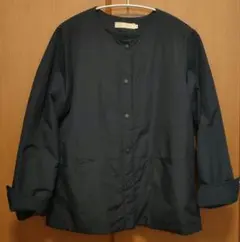 CROCODILE ノーカラージャケット M ネイビー