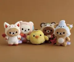 稀少品 あつめてぬいぐるみ おやすみシリーズ リラックマ&キイロイトリ羊着ぐるみ 稀少品 あつめてぬいぐるみ おやすみシリーズ リラックマ&キイロイトリ