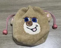 ドアップテディ ガール 耳付き巾着 ポーチ フェイラー ラブラリー