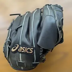 野球]asics 硬式用グローブ BGH6AA ブラック 野手 アンビシャス - メルカリ