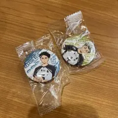 ハイキュー くら寿司 缶バッジ 梟谷2個セット