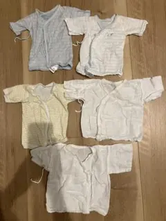 ベビー　短肌着　半袖〜5部丈　5枚セット