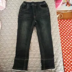 子ども裏フリース＊スキニーデニム