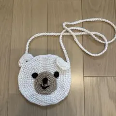 クマの顔ショルダーバッグ