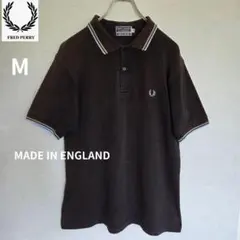 90sイギリス製FRED PERRYグッドボーダーポロシャツ40フレッドペリー黒