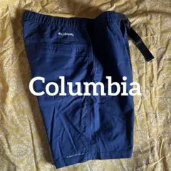 美品☆Columbia ネイビー ★オムニシールドショートパンツ L