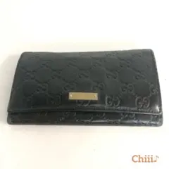 GUCCI グッチ グッチシマ 長財布 ブラック レディース ブランド