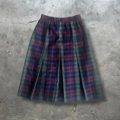 90s Givenchy check long skirtのサムネイル