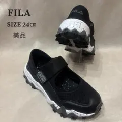 美品 FILA サンダルスニーカー オークモント リカバー 24㎝ ブラックのサムネイル