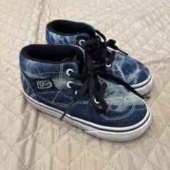バンズ デニム ハイカットスニーカー