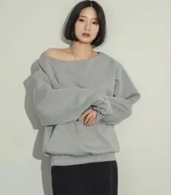 新品タグ付き⭐︎ZARA ソフト Vネック スウェットシャツ L 正規品