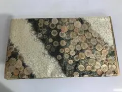 HG026 袋帯 金糸 菊文様 六通柄 正絹
