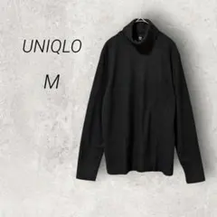 ユニクロ UNIQLO ヒートテックフリースタートルネック【M】ブラック