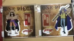 2個セット　トラファルガー&ルフィ　アクリルフィギュアプレート　ワンピース